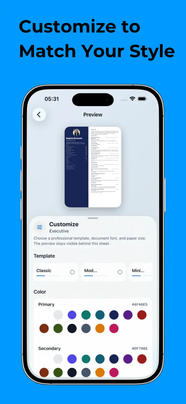 CV Maker App Store screenshot 3